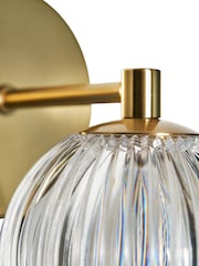 BHS Warm Brass Clear Rimi Acrylic Ball Wall Light - Image 7 of 7