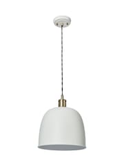 BHS Satin IvoryAnt Brass Dale Galley Ceiling Pendant - Image 5 of 7