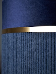 BHS Blue Violet 30cm Mixed Fabric Shade - Image 5 of 7
