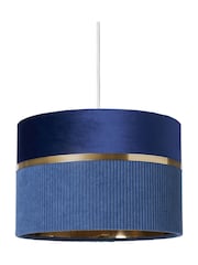 BHS Blue Violet 30cm Mixed Fabric Shade - Image 6 of 7