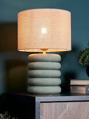 BHS Celedon Florence Flump Table Lamp - Image 1 of 6