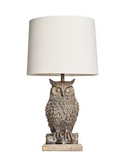 BHS Bronze Black Owl Table Lamp - Image 7 of 7