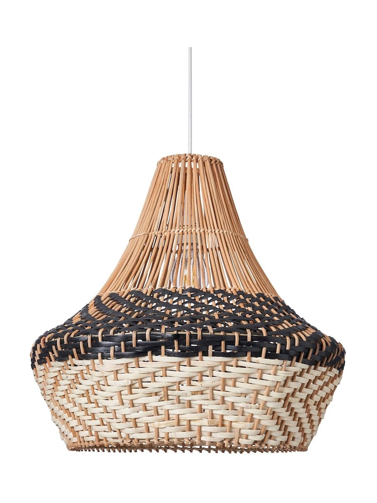 BHS Mixed Lauren Mixed Coloured Rattan Shade - Image 7 of 7