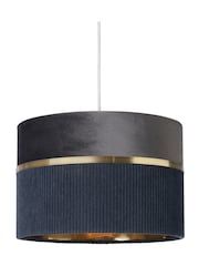 BHS Grey Violet 30cm Mixed Fabric Shade - Image 6 of 7