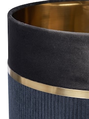BHS Grey Violet 30cm Mixed Fabric Shade - Image 7 of 7