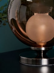 BHS Mink Nickel Peatrice Touch Table Lamp - Image 5 of 7