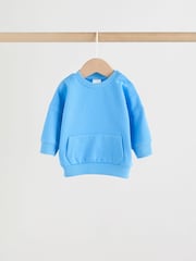 Azules brillantes - Conjunto de 6 piezas de suéter y pantalones deportivos para bebé (0 meses - 3 años) - Imagen 4 de 16