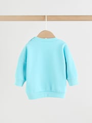 Azules brillantes - Conjunto de 6 piezas de suéter y pantalones deportivos para bebé (0 meses - 3 años) - Imagen 6 de 16