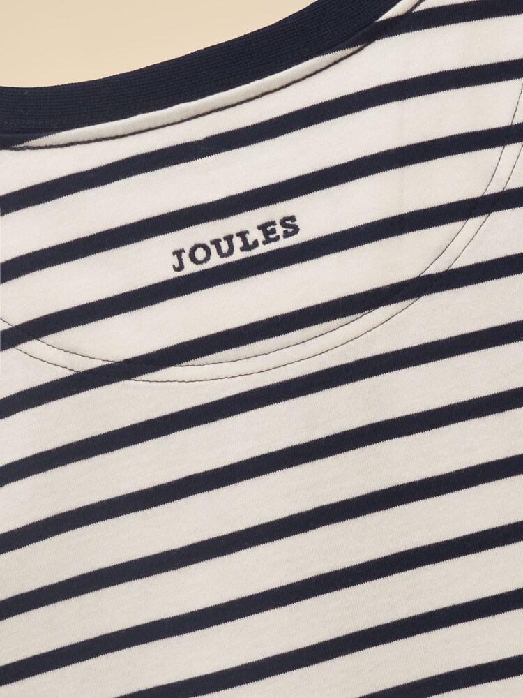 Joules Boys' Let's Go Navy Blue Solid T-Shirt - Image 5 of 5