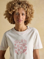 Joules Short Sleeve Top and Short Cotton Pyjama Set - Image 6 de 9