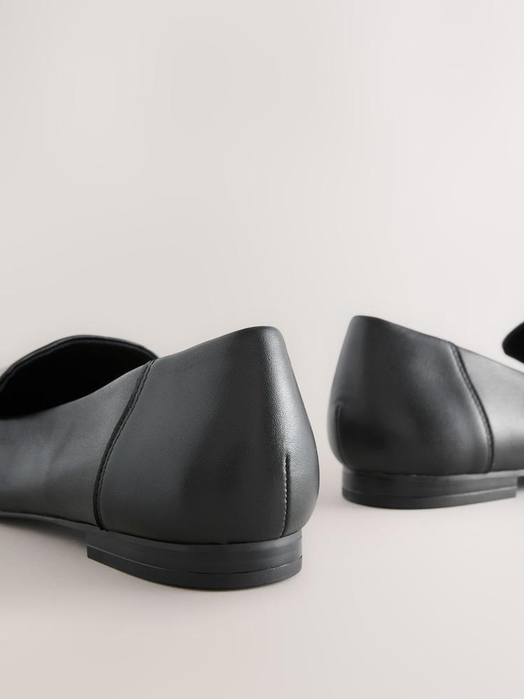 Black Forever Comfort® Leather Round Toe Loafers - Image 10 of 10