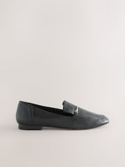 Black Forever Comfort® Leather Round Toe Loafers - Image 6 of 10