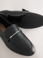 Black Forever Comfort® Leather Round Toe Loafers - Image 8 of 10