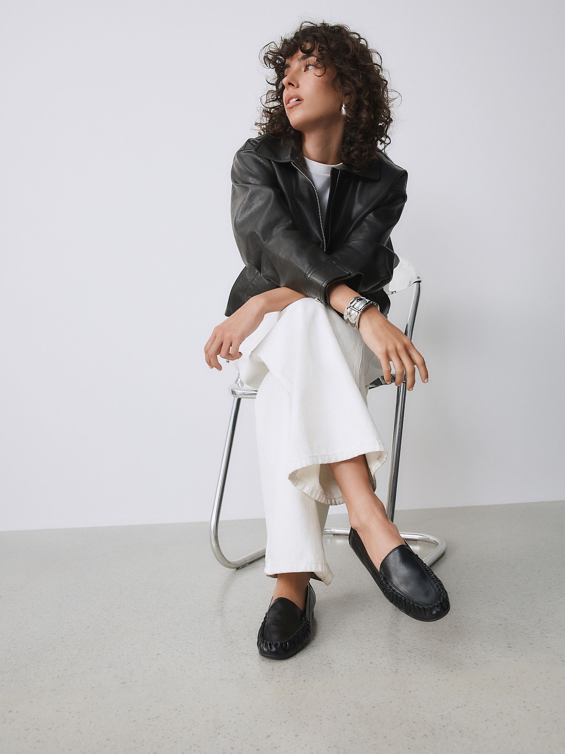 Buy Black Forever Comfort® Soft Ruched Loafers from Next USA