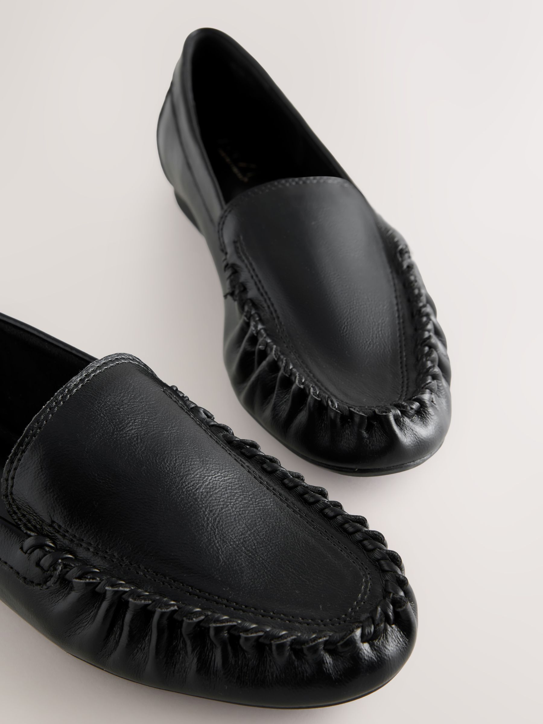 Buy Black Forever Comfort® Soft Ruched Loafers from Next USA