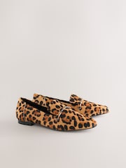 Leopard Forever Comfort® Leather Round Toe Loafers - Image 6 of 9