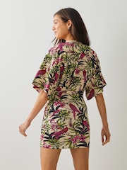 adidas Brown adidas X Farm Print Dress - Image 3 of 4