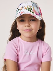 Floral - Baker by Ted Baker Logo Baseall Floral White Cap - Imaginea 1 din 9