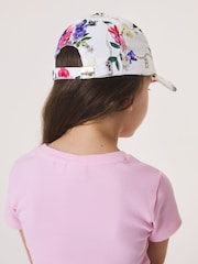 Floral - Baker by Ted Baker Logo Baseall Floral White Cap - Imaginea 2 din 9