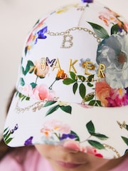 Floral - Baker by Ted Baker Logo Baseall Floral White Cap - Imaginea 3 din 9