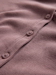 The Set 2 Pack Soft Touch Ribbed Long Sleeve Cardigan Pink/Cream - Image 6 of 6