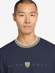 Nike Navy Tipped Retro Golf T-Shirt - Image 3 of 3
