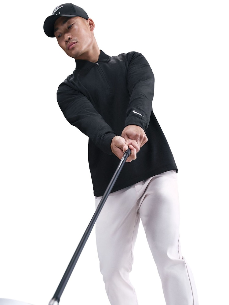 Nike Black Therma-FIT Velocity 1/2 Zip Golf Top - Image 5 of 5