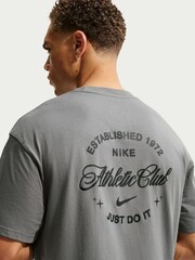 Nike Smoke Grey Athletic Club Back Graphic T-Shirt - Image 4 of 5