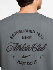 Nike Smoke Grey Athletic Club Back Graphic T-Shirt - Image 5 of 5