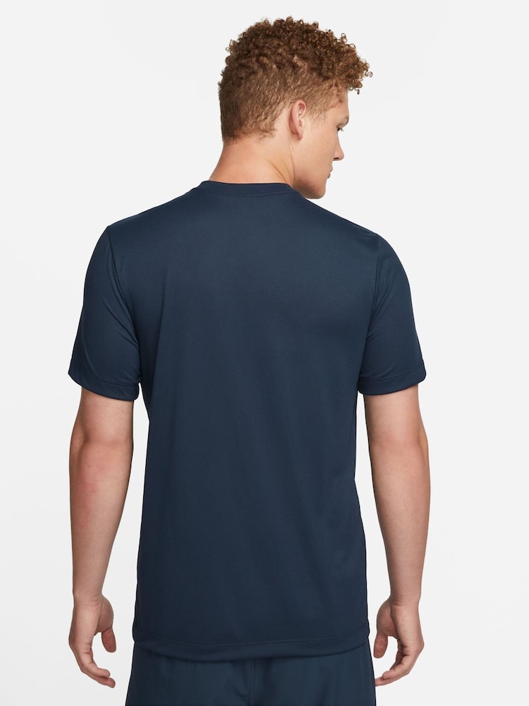 Nike Obisidian Navy DriFit Legend Training T-Shirt - Image 2 of 8 Nike Obisidian Navy DriFit Legend Training T-Shirt - Image 2 of 8