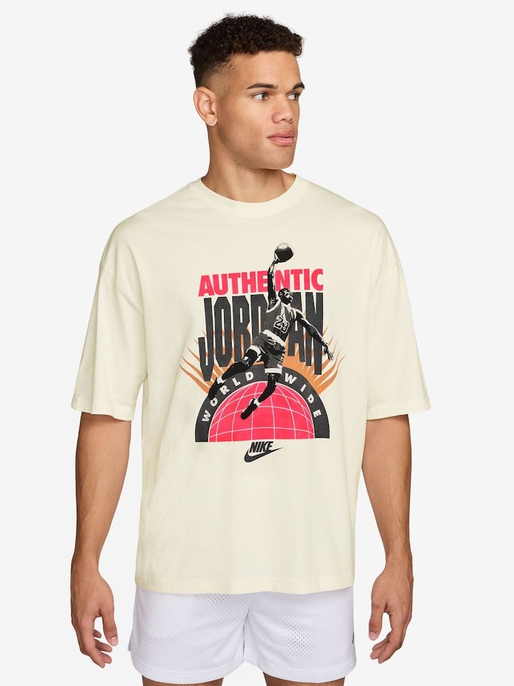 Jordan White Authentic Graphic T-Shirt - Image 1 of 3