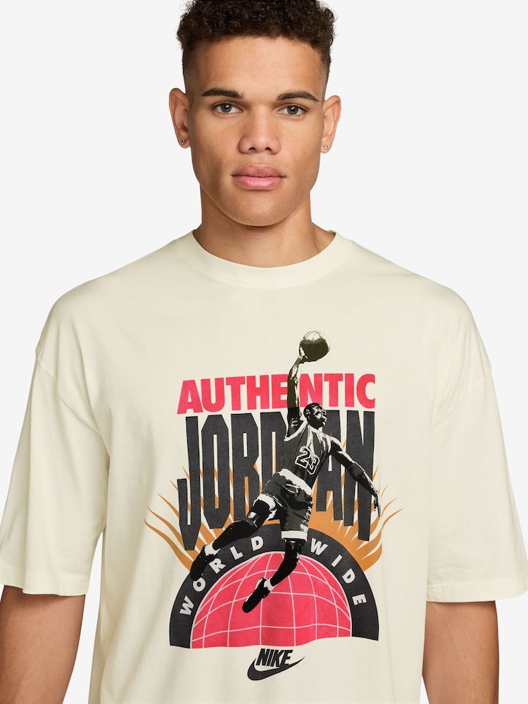 Jordan White Authentic Graphic T-Shirt - Image 3 of 3