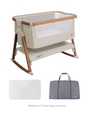 Tutti Bambini Scandinavian Walnut  Ecru CoZee Air Bedside Crib - Image 3 of 4