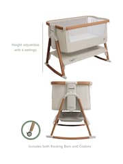 Tutti Bambini Scandinavian Walnut  Ecru CoZee Air Bedside Crib - Image 4 of 4