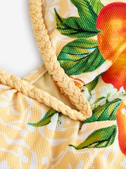 B by Ted Baker Plunge Yellow Fruit Tankini - Image 7 of 8