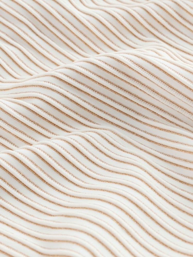 B by Ted Baker High Waist Cream Bikini with Tummy Control - صورة 4 من 4 B by Ted Baker High Waist Cream Bikini with Tummy Control - صورة 4 من 4