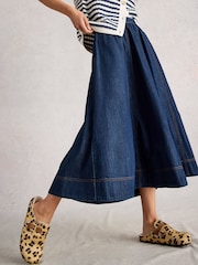 White Stuff Leo Denim Midi Skirt - Imagem 4 de 6