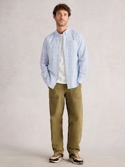 White Stuff Blue Salcombe Fish Stripe Shirt - Image 1 of 6