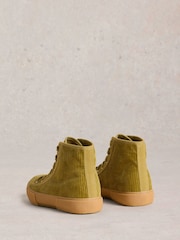 White Stuff Green Pippa Cord Hi-Top Trainers - Image 3 of 4