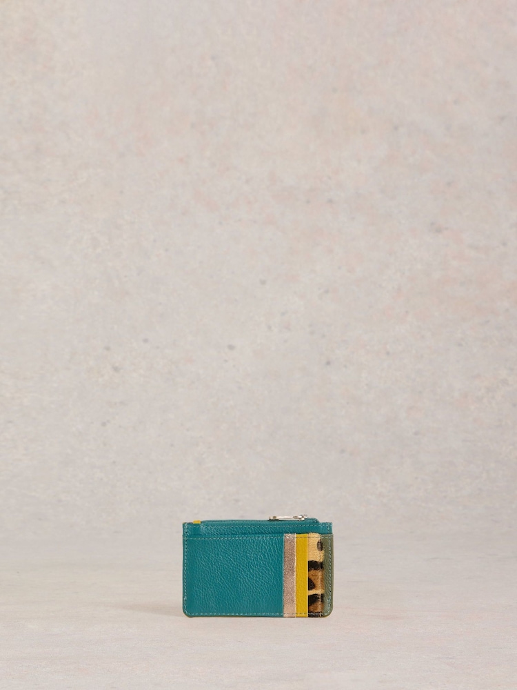 White Stuff Green Celia Card Holder Purse - Image 1 of 4