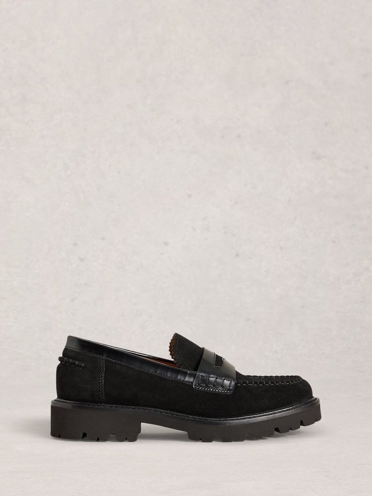 White Stuff Black Laura Chunky Loafers - Image 1 of 4