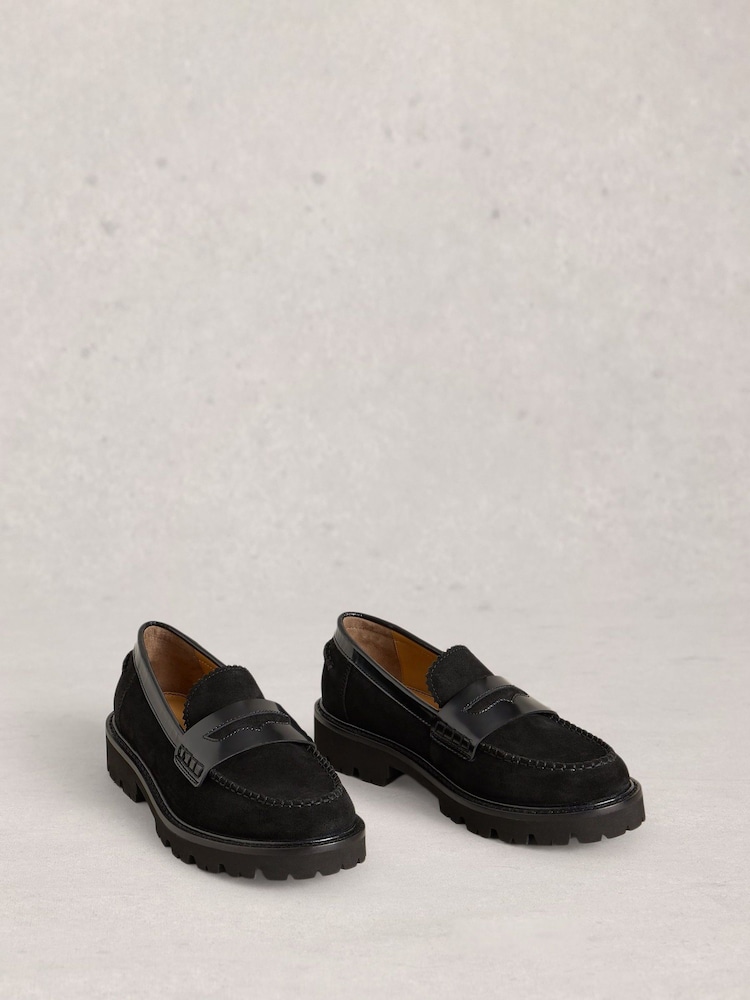 White Stuff Black Laura Chunky Loafers - Image 2 of 4