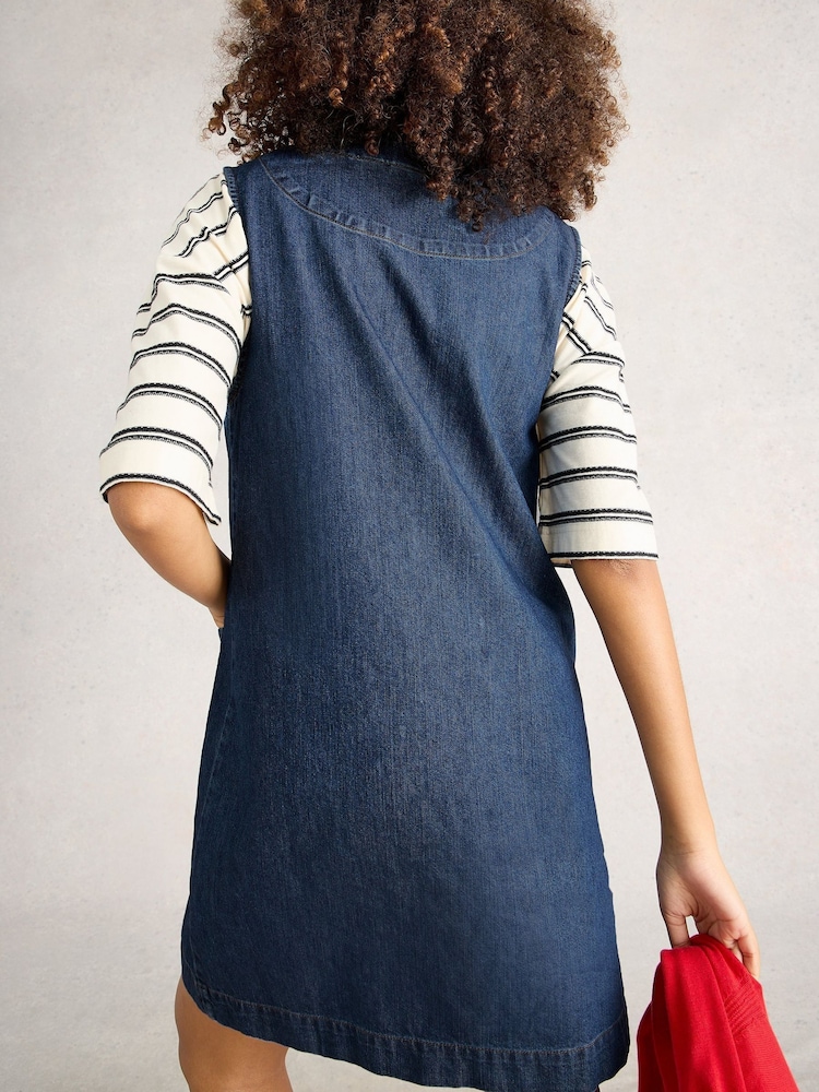 Buy White Stuff Blue Rose Denim Pinny Dress from Next USA