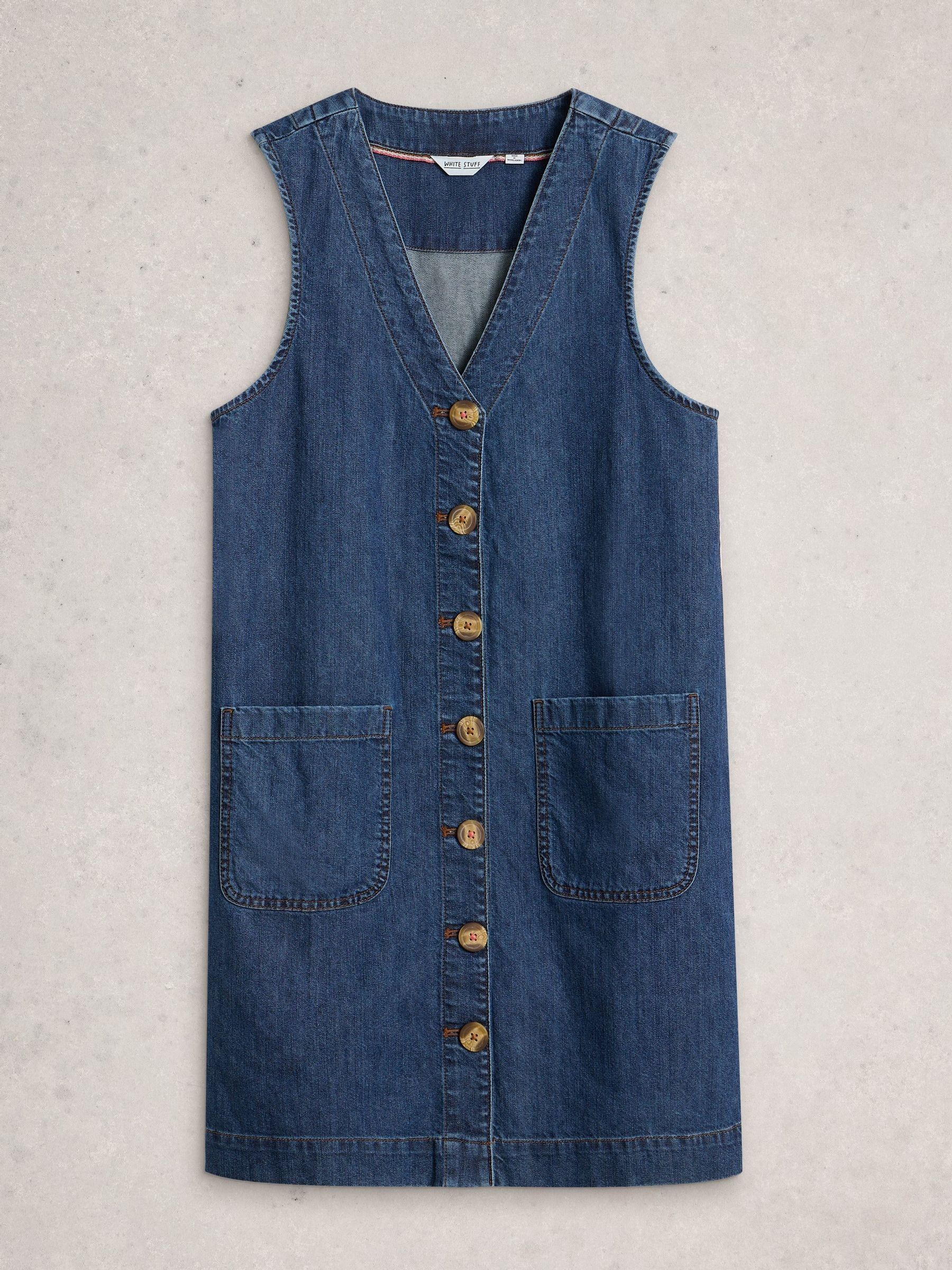 white stuff denim pinafore dress Buy White Stuff Blue Rose Denim Pinny Dress from Next USA