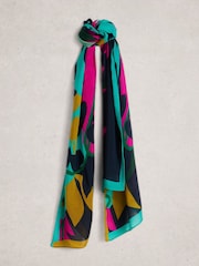 White Stuff Purple Sophie Printed Scarf - Image 1 of 3