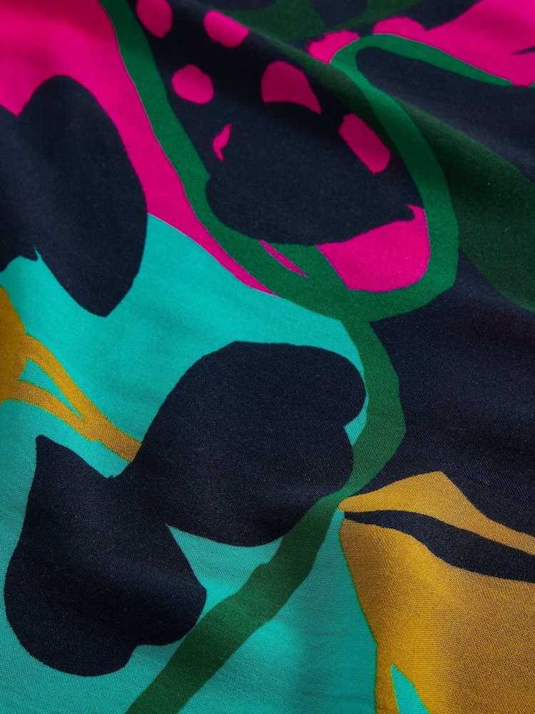 White Stuff Purple Sophie Printed Scarf - Image 2 of 3