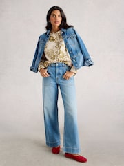 White Stuff Green Aster Shirt - Image 3 of 6