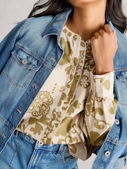 White Stuff Green Aster Shirt - Image 4 of 6