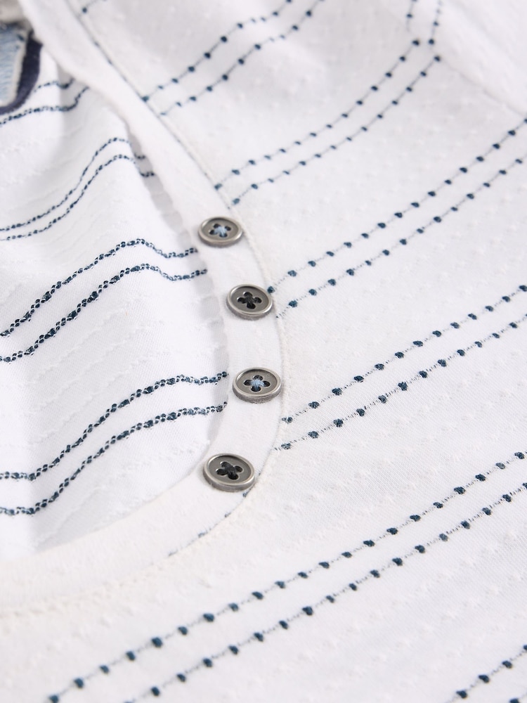 White Stuff White Nadia Textured T-Shirt - Image 6 of 6 White Stuff White Nadia Textured T-Shirt - Image 6 of 6