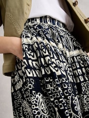 White Stuff Blue Abigail Midi Skirt - Image 4 of 6